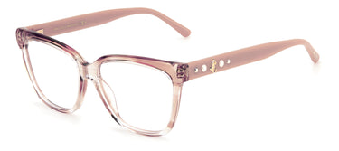 Designer Women Jimmy Choo Eyeglasses: JC335 - Strip Pink- SpecSMART Eye Clinic (Diagonal View)